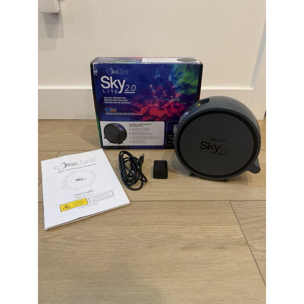 BlissLights Sky Lite 2.0 RGB LED Laser Star Projector Galaxy Light Nebula Lamp